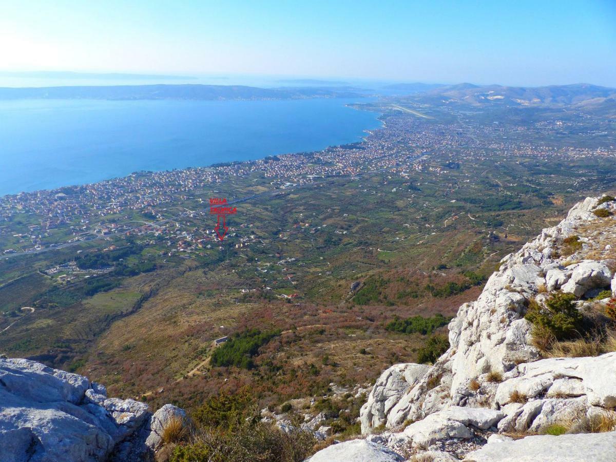 Villa Tropica, Total Privacy, Tropical Garden And Private Pool Kastela Bagian luar foto
